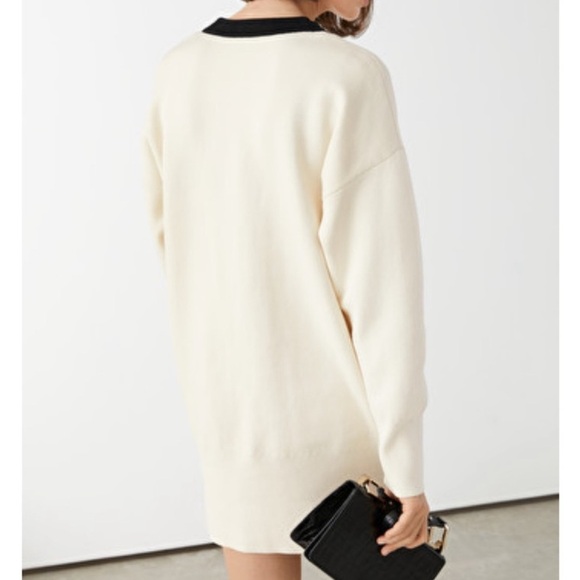 & Other Stories Oversized Gold button Cardigan Size M - Picture 13 of 14